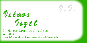 vilmos isztl business card